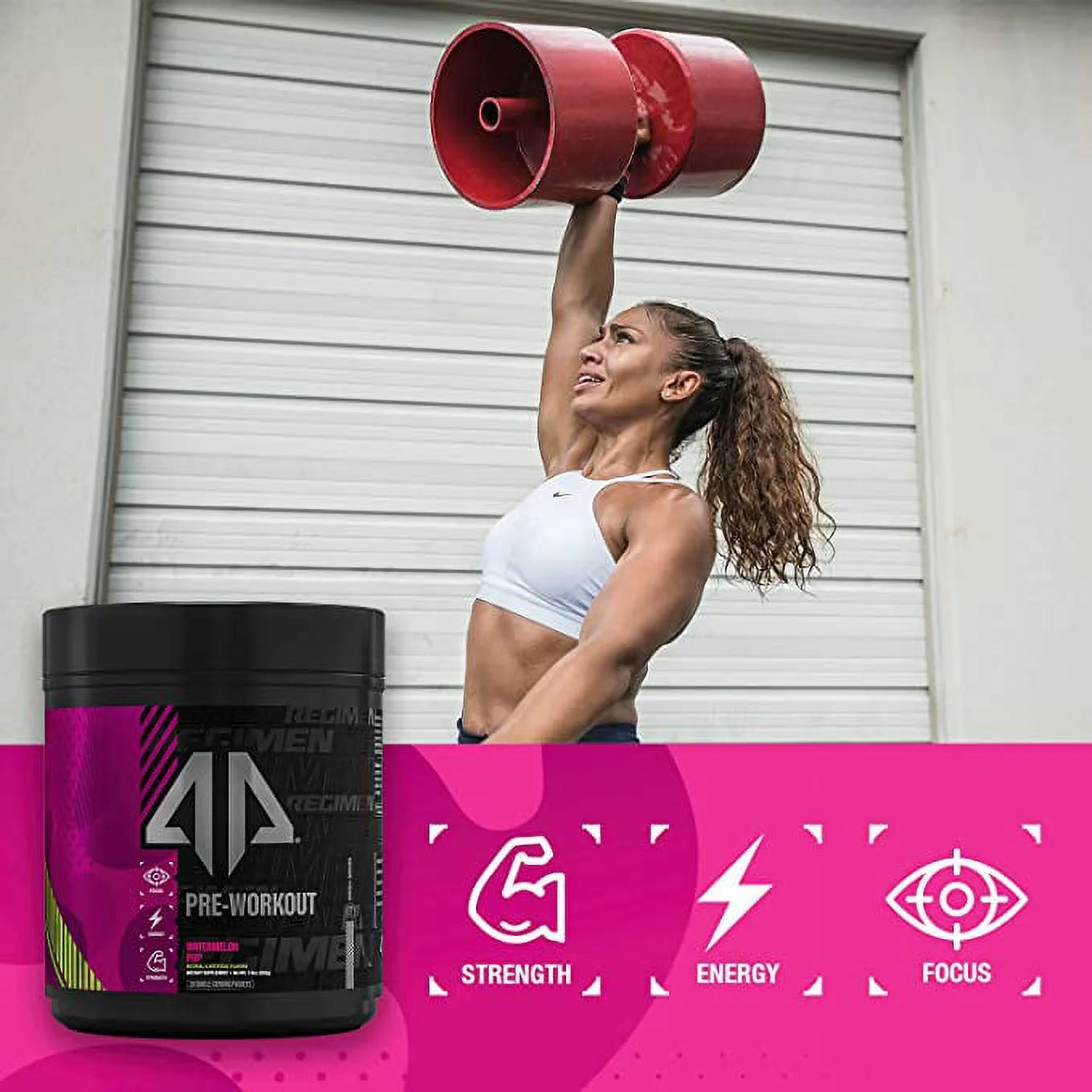 Alpha Prime Supplements Sports Regimen Pre-Workout Powder Packets for Laser Focus and Energy, Watermelon Pop (20 Packets)