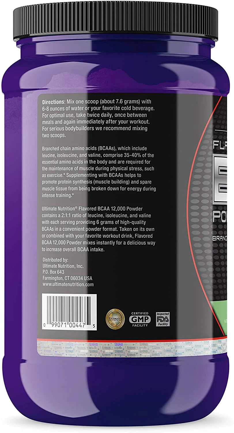 Flavored BCAA 12,000 Powder ,Amino Acid Supplements -60 Servings