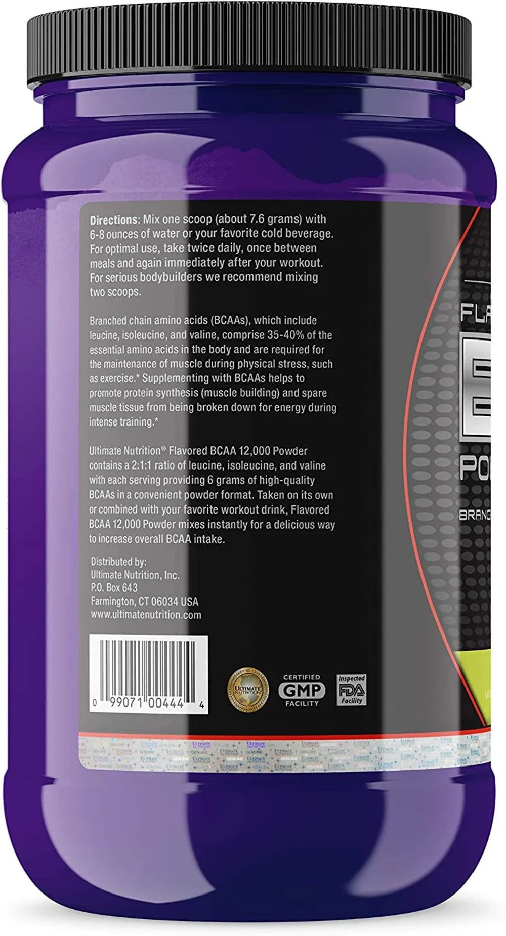 Flavored BCAA Powder 12,000, Amino Acids Supplements for Muscle Recovery,60, Lemon Lime