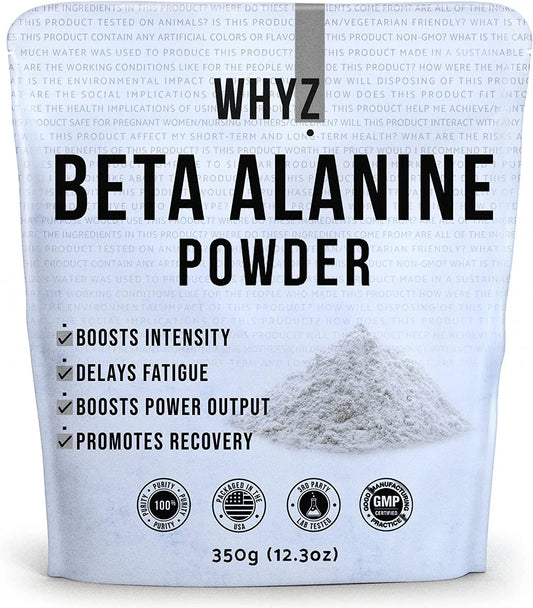 Beta Alanine Powder, 350G, Recovery Boosting & Pre Workout Powder, 467 Servings