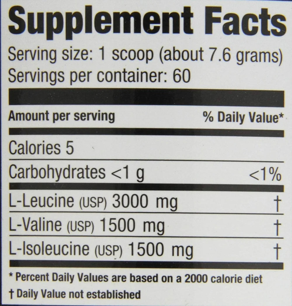 Flavored BCAA Powder 12,000, Amino Acids Supplements for Muscle Recovery,60, Lemon Lime
