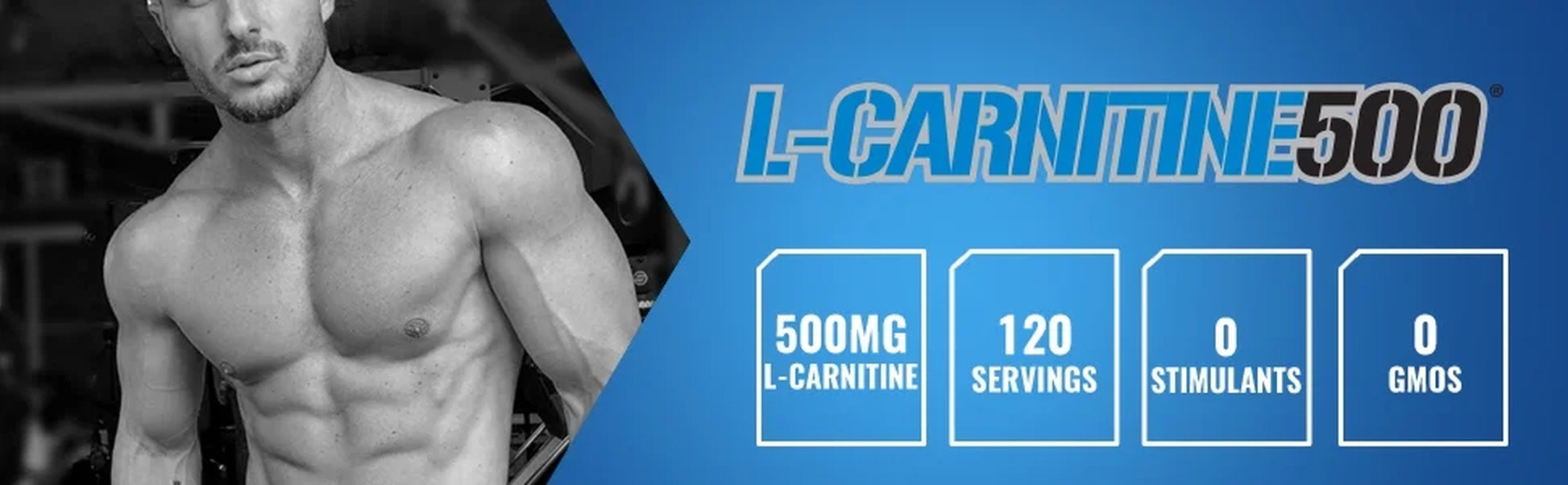 L-Carnitine 500Mg Capsules -  Stimulant Free L-Carnitine Fat Burner 120 Servings - Acetyl L-Carnitine Supplement