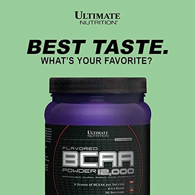Flavored BCAA 12,000 Powder ,Amino Acid Supplements -60 Servings