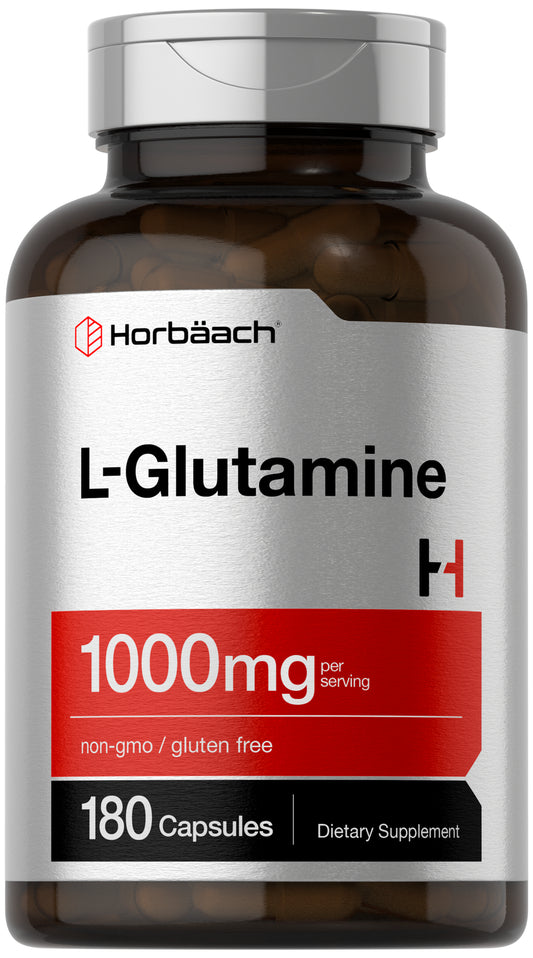 L Glutamine Capsules | 1000Mg | 180 Count | Non-Gmo, Gluten Free